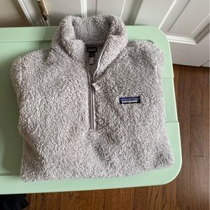 Patagonia grey super soft quarter zip pullover